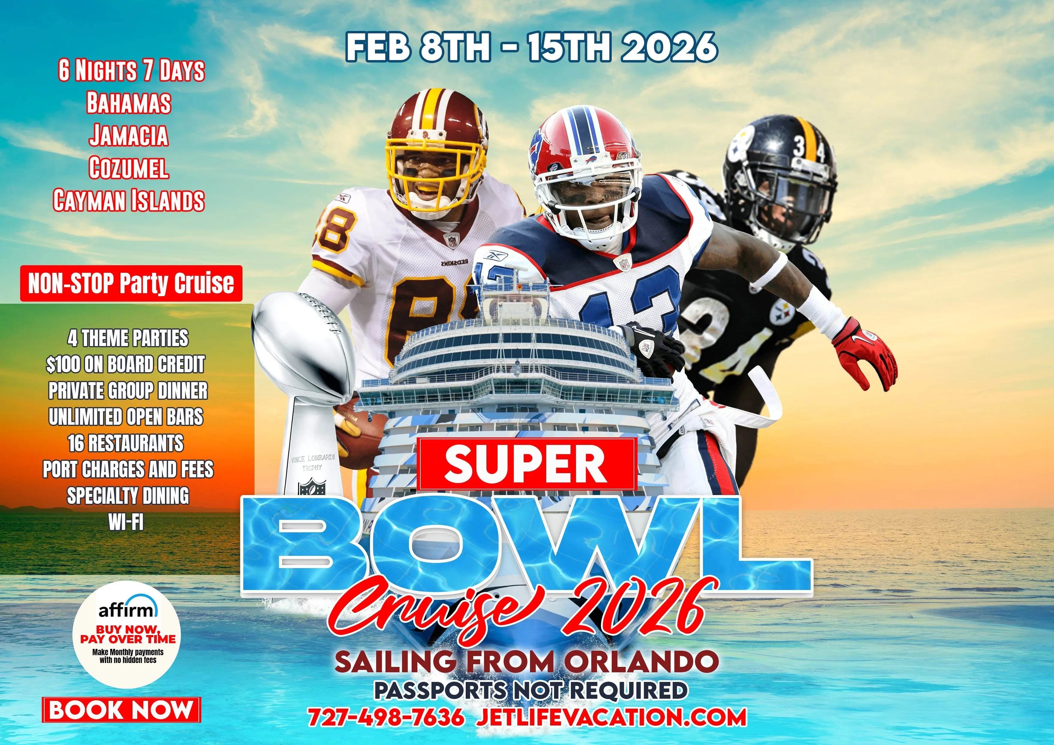🏈 The JetLife Super Bowl Cruise Experience — Not Your Average Game Day - JetLife Vacations Travel Agency